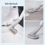 Close-up of the flexible TPR silicone golf brush head, designed for thorough and gentle cleaning.