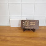 Open Hanuman Chalisa wooden panels displayed on stand for easy reading