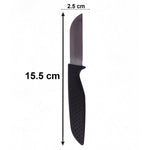 Close-up of sharp stainless steel blades in the 12-piece set
