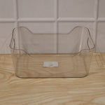 Set of transparent storage boxes for household organization