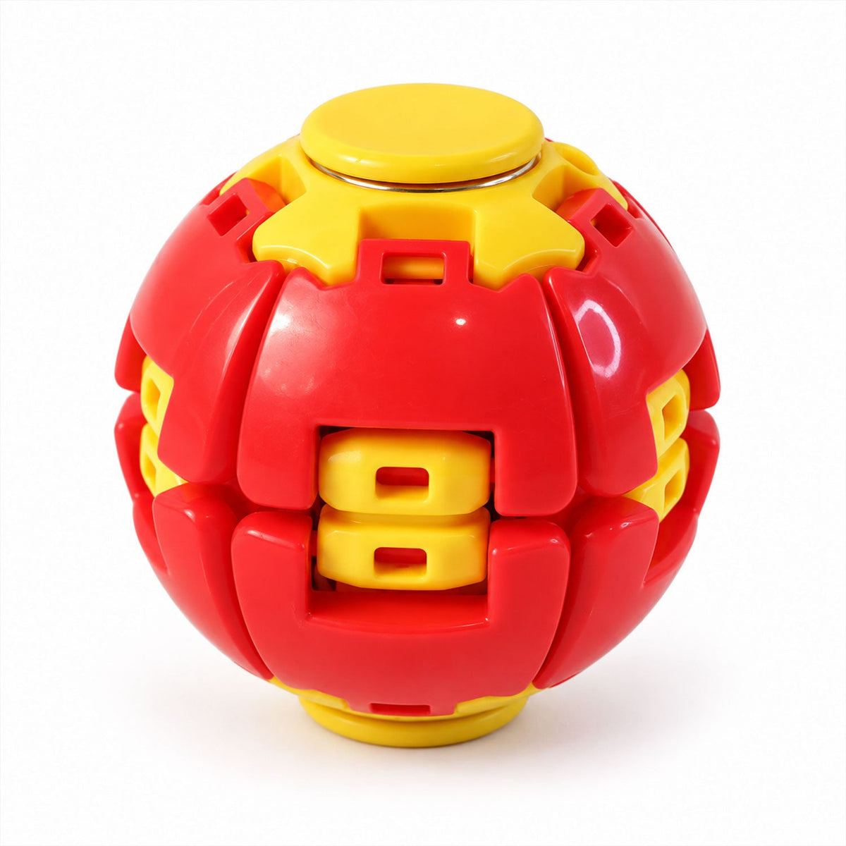 Transforming Spinner Flat Ball Toy with 360 Degree Spin for Kids and Desk Play