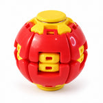 Transforming Spinner Flat Ball Toy with 360 Degree Spin for Kids and Desk Play