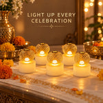 Warm ball shape decorative lights arranged for a celebration