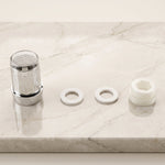 Faucet adapter fitted to a kitchen sink tap