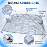 Sun shade cover mirror pocket detail