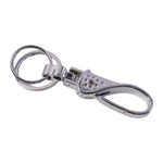 Metal key holder on white background
