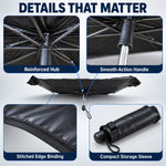 Windshield umbrella size guide