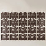 Close up of the decorative fence panel design