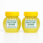 Children's hands engaging with soft jar slime, promoting sensory development and imaginative play.