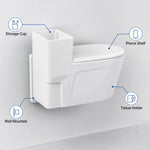 Features of the toilet-shaped ashtray highlighting durable plastic material