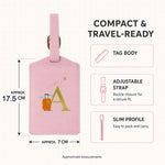 Luggage tag size guide
