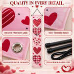 Heart print party decor curtain
