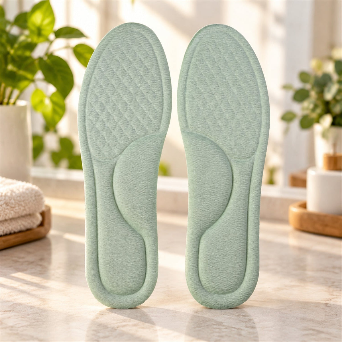 Soft foam shoe insoles textured surface 43-44