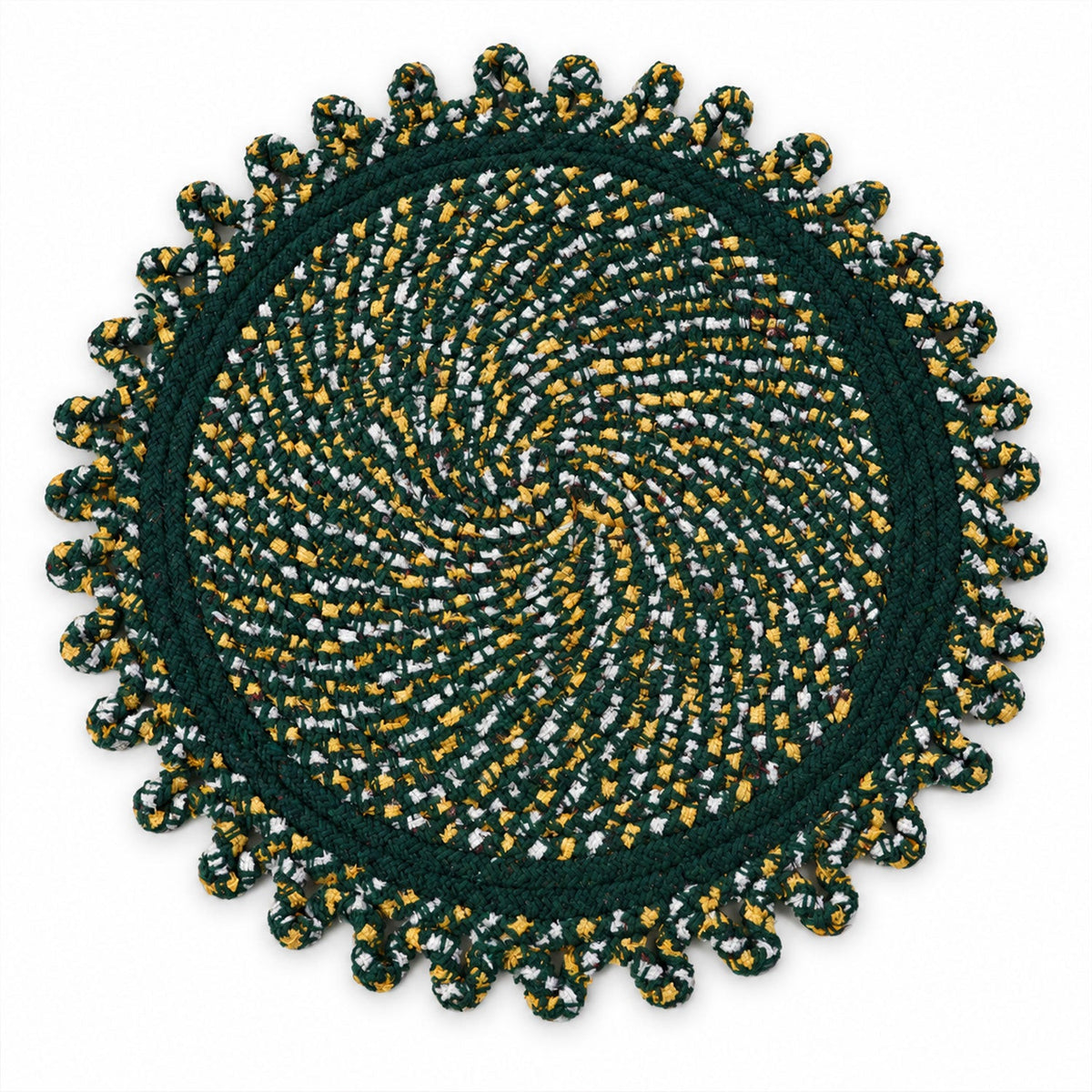 Round floor mat design view