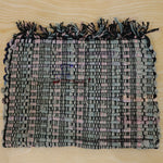 Woven floor mat doorway use