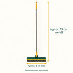 Lightweight 2 in 1 Floor Scrub Brush with Wiper for Women, Easy Cleaning (1 Pc)