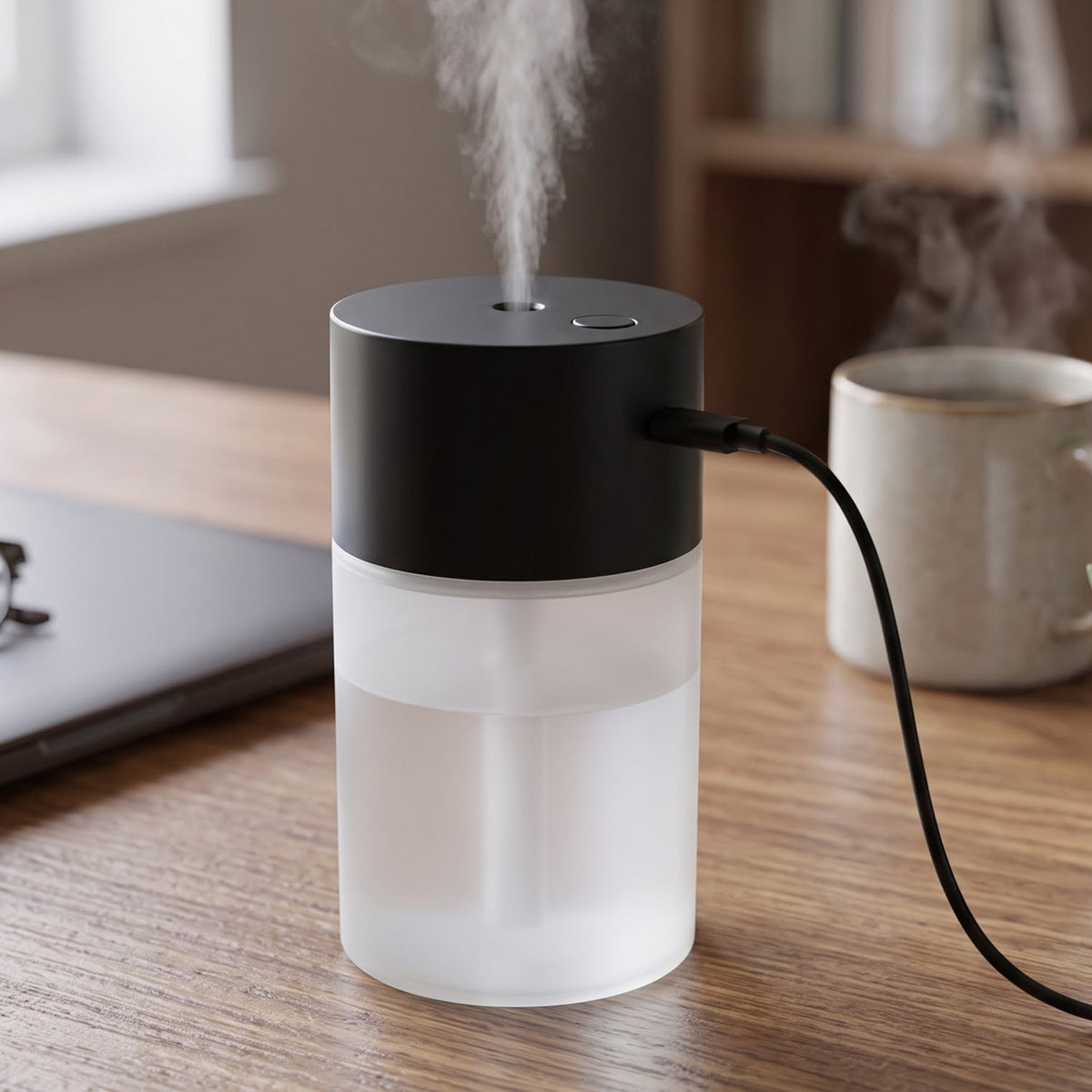 Humidifier releasing a fine cool mist