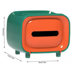 Plastic desktop tissue storage box dimensions