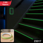 Glow in the dark fluorescent safety tape, 3 metres