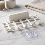 Drainage soap dish bathroom organizer view