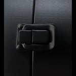 Wall clock mounting latch close-up
