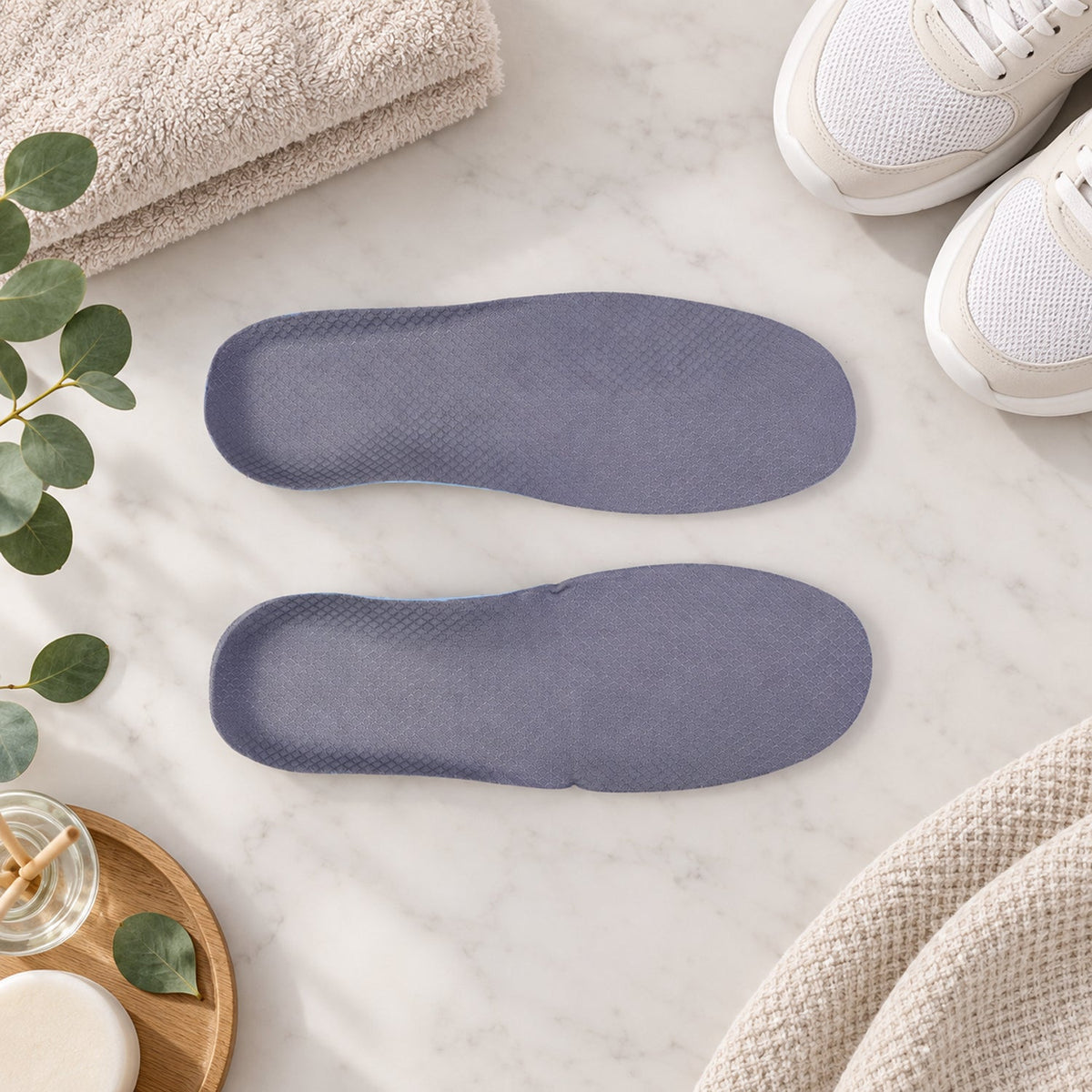 Shoe insoles white bg