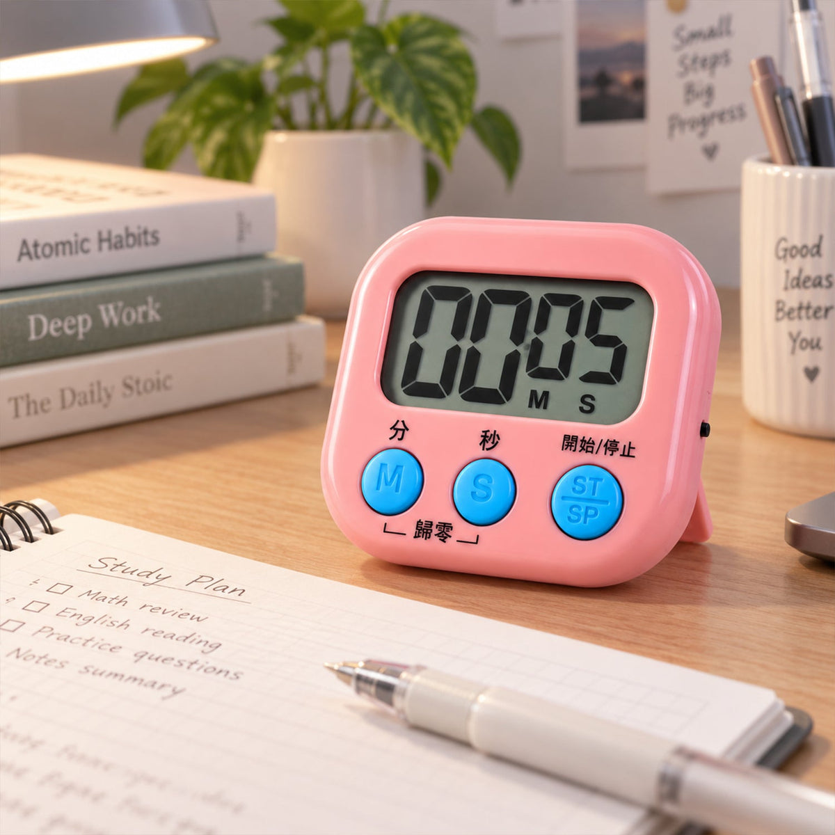 Digital kitchen timer on a plain white background
