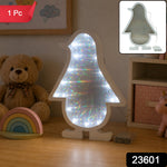 3D LED penguin decorative infinity light, 1 piece