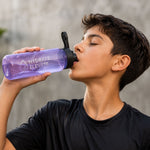Water bottle with drinking spout designed for active use