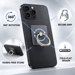 360 Degree Rotating Finger Ring Grip for Mobile, Phone Stand for Videos (1 Pc)