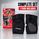 Gym gloves white bg