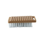 Plastic cleaning brush on white background