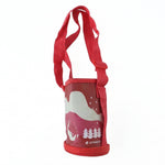 Stylish water bottle sling pouch in assorted colors, ideal for outdoor sports and commuting