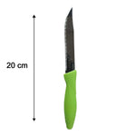 Dimensions of the stainless steel knife and peeler set