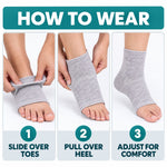Ankle sleeve stretch view