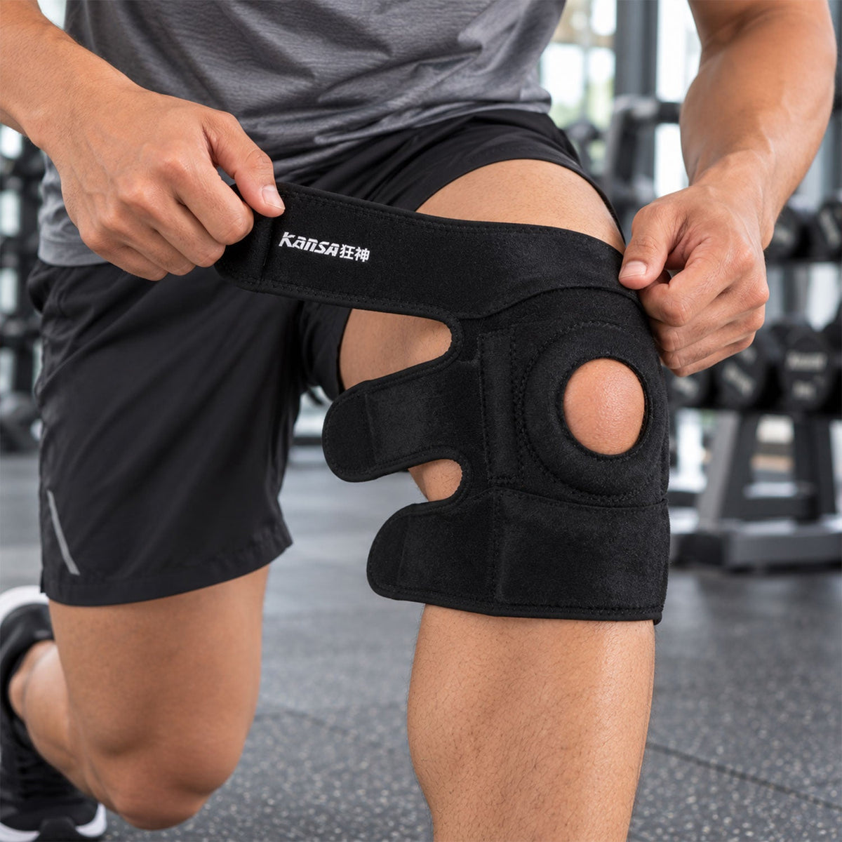 Knee support back view