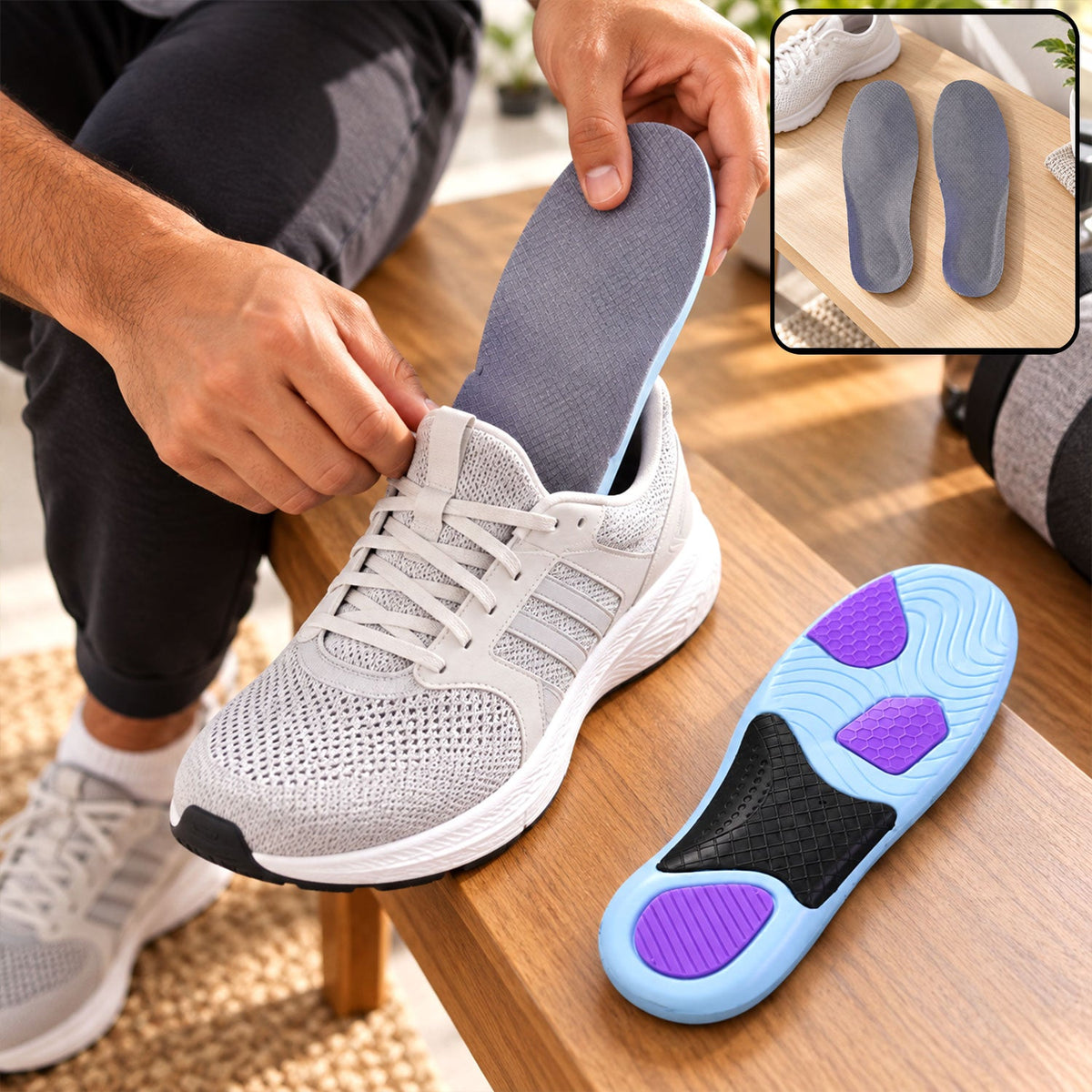 Cushioned arch support shoe insoles 39-40
