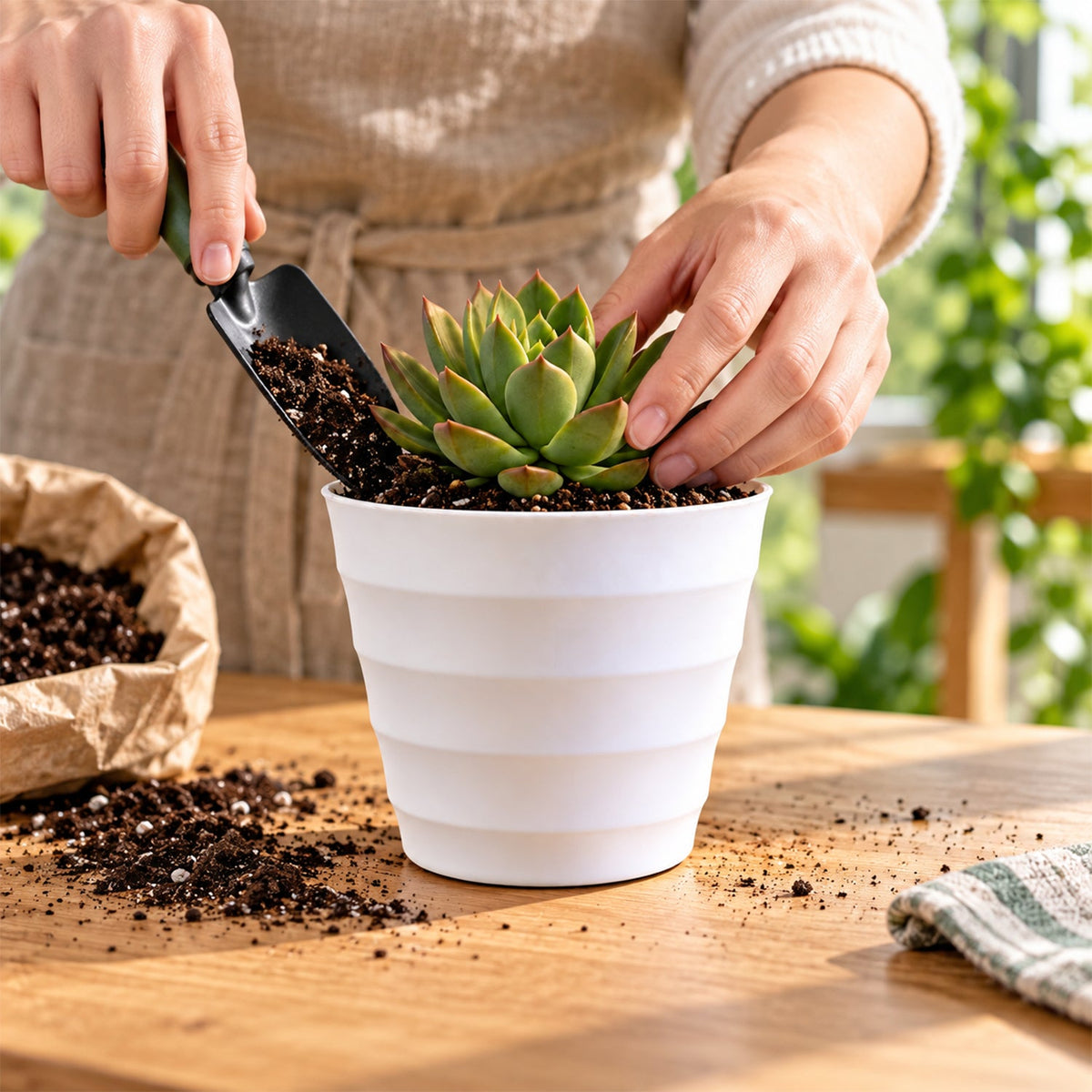 Flower pot feature view