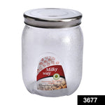 Side view of a large 2000ml plastic jar, showcasing its durable design for food storage.