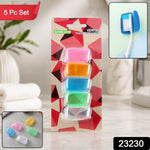 Set of 5 toothbrush head covers for hygienic travel storage