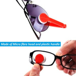 A portable mini microfiber cleaner, perfect for keeping glasses and sunglasses spotless.