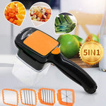 Compact food dicer making food preparation faster and easier for home cooks.