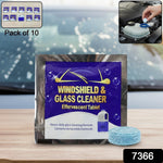 Pack of 10 car wiper detergent effervescent tablets by