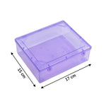 Lightweight plastic container with a secure snap-on lid for versatile storage.