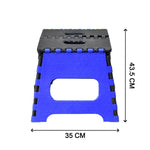Easy-to-use foldable step stool, helping reach high shelves and cabinets.