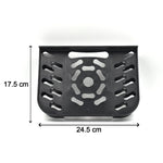 Durable media player shelf, perfect for small entertainment units.
