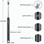 Solitude Matchstick Lighter | Long Handle Butane Gas Lighter | Refillable Multipurpose Flame Lighter for Kitchen, Candles, BBQ & Camping | Compact & Portable Match Stick