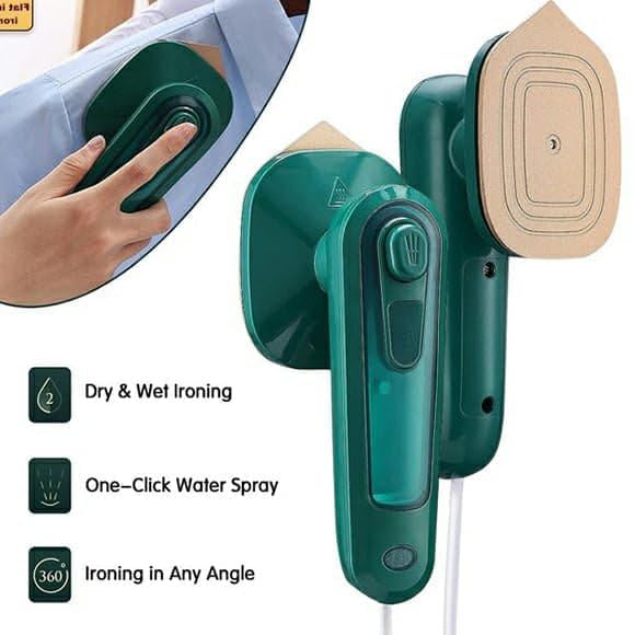 Portable Steam Iron Mini Handheld Garment Steamer | Quick Heat Travel Iron for Clothes | Compact & Lightweight | Suitable for Home & Travel | Pack of 1