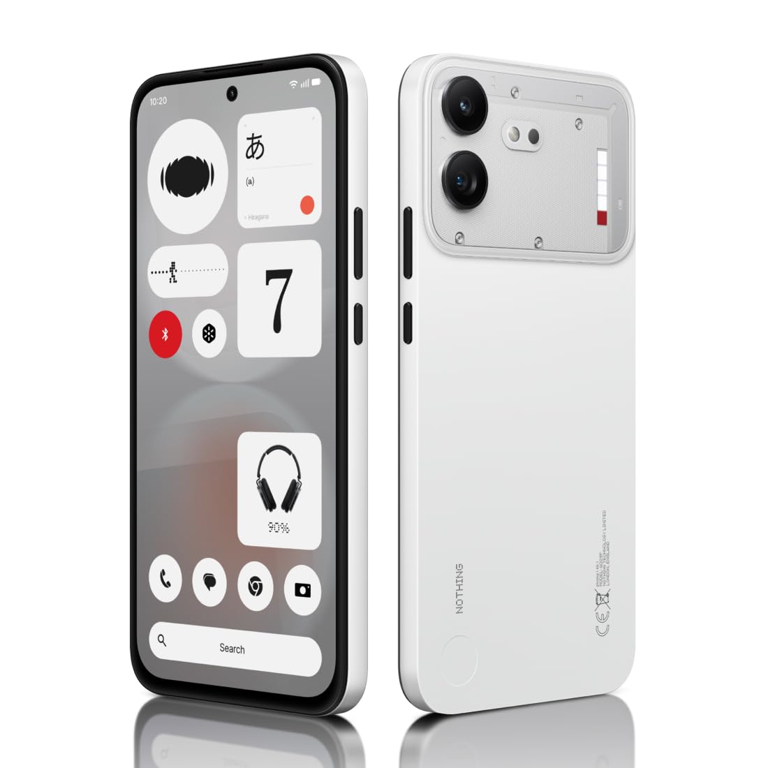 Nothing Phone (3), White (16GB, 512GB) | Snapdragon 8s Gen 4 | 50MP + 50MP + 50MP Rear Camera | 1.5K+ 120Hz AMOLED Flexible LTPS Display