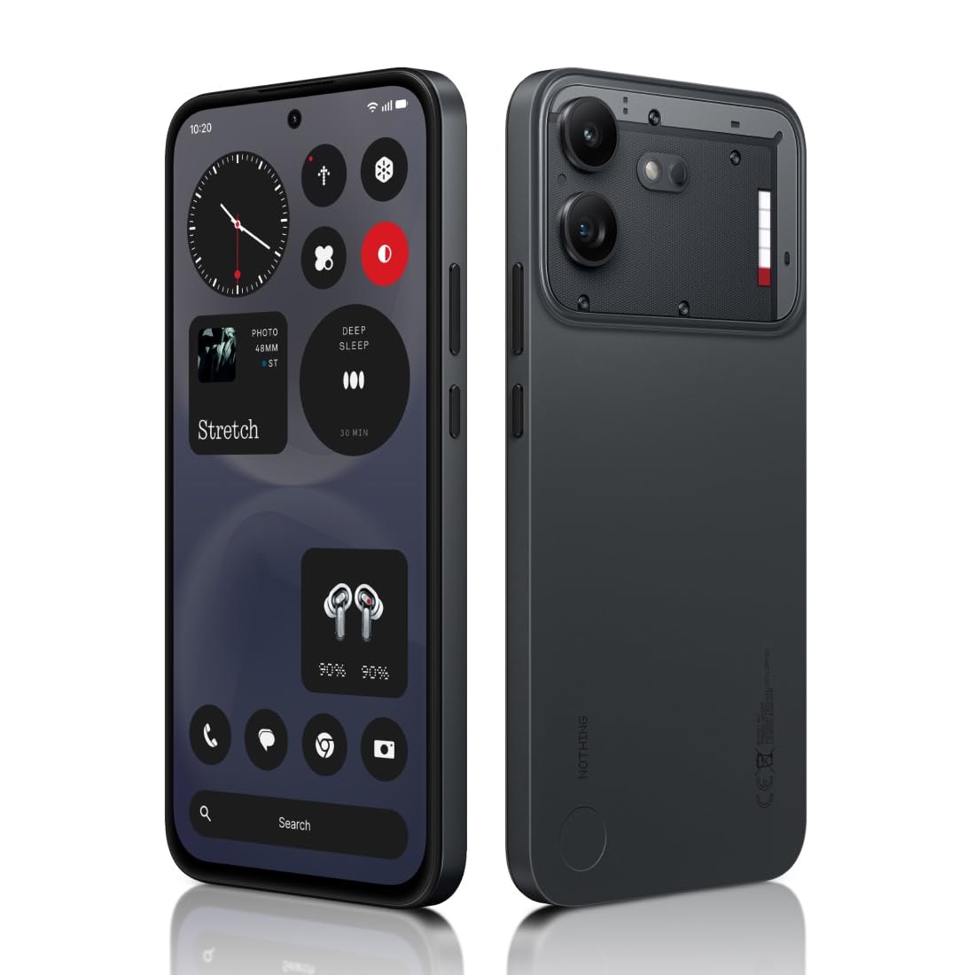 Nothing Phone (3), White (16GB, 512GB) | Snapdragon 8s Gen 4 | 50MP + 50MP + 50MP Rear Camera | 1.5K+ 120Hz AMOLED Flexible LTPS Display